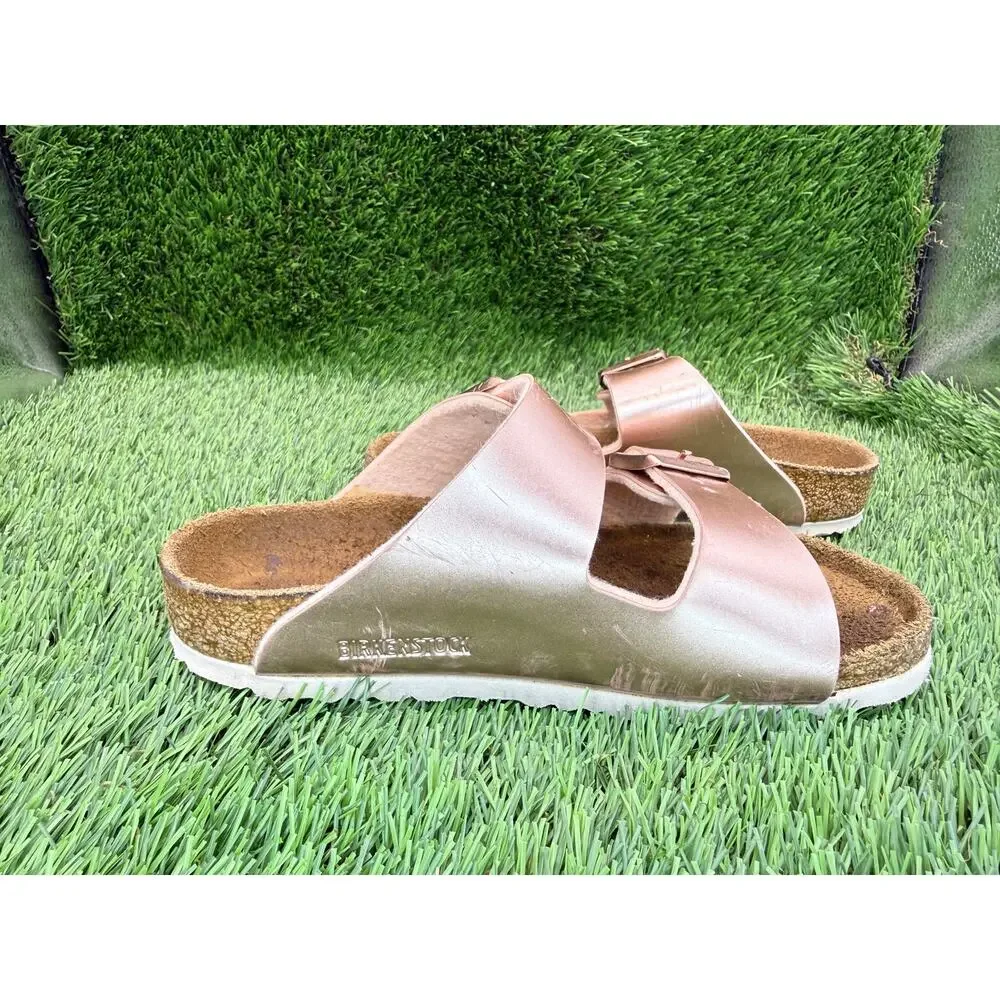 Birkenstock Arizona Slide Sandal Girls 10 Pink Synthetic Casual Slip-On Buckle